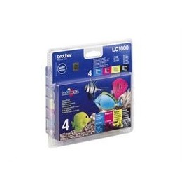 Brother LC1000 Value Pack (Noir, Jaune, Cyan, Magenta)