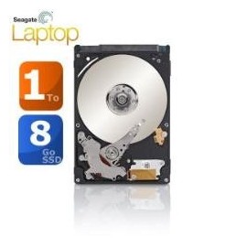 Disque dur hybride interne 2.5" Seagate 1To 1000Go 64Mo cache + 8Go SSD