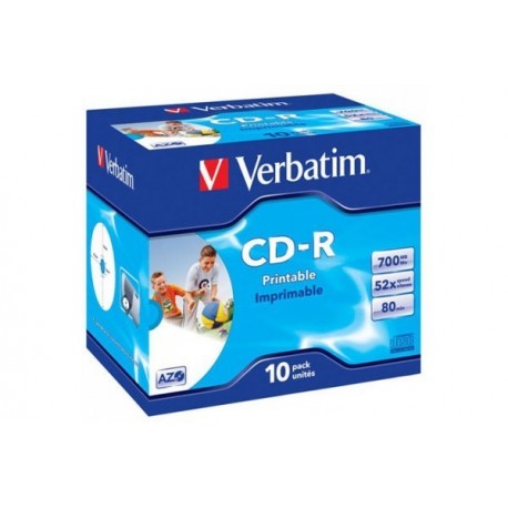 CD-R 80 Verbatim avec boîtes Cristal - Unité