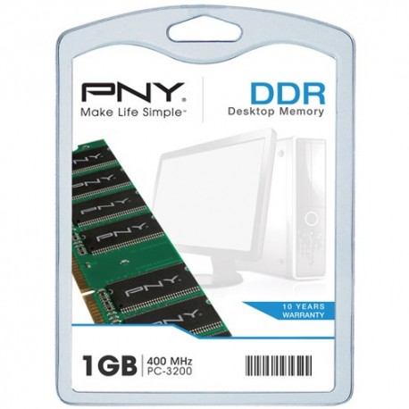 Mémoire DDR 400 Mhz 1 Go PNY PC3200