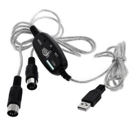 Cable USB MIDI in/out 2x16 canaux