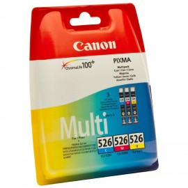 Canon 526 Multipack Cyan + Magenta + Jaune CLI-526C CLI-526M CLI-526Y