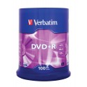 Spindle de 100 DVD+R 4.7 Go vierges Verbatim