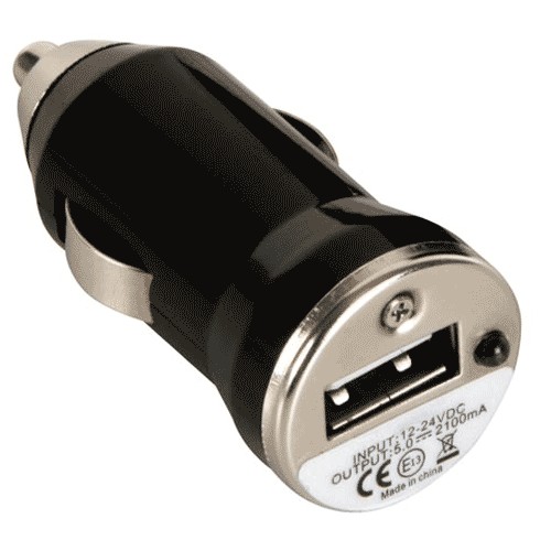 Mini chargeur USB 12V sur allume-cigare - CPC informatique