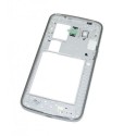 Châssis central Samsung Galaxy Grand 2 II G7105 blanc contour chromé
