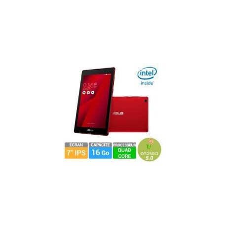 Tablette tactile Asus Zenpad Z170C 7'' 16Go Rouge