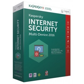 Kaspersky Internet Security 2016 1 poste 1 an