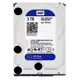 Disque dur interne 3.5"WD Blue 3To 3000Go SATA3 64Mo Cache 5400rpm