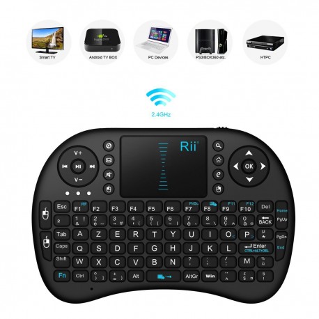 Mini clavier touchpad rétroéclairé Rii i8+
