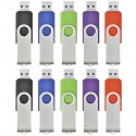 Lot de 10 clés USB 2.0 4 Go couleurs mixtes