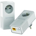 Netgear PLP1200-100FRS - Pack de 2 adaptateurs CPL 1200 avec prise filtrée et 1 port Ethernet