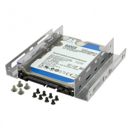 Support Pour Disque Dur LogiLink – Adaptateur 2,5" Vers Baie 3,5", Avec Câble SATA Et Alimentation, Noir - 5
