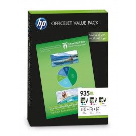 HP Pack 935 XL Cyan Magenta Jaune (3 cartouches couleur XL)