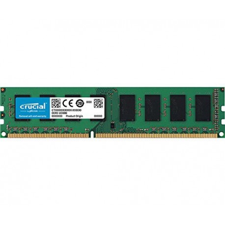 Mémoire Dimm DDR3L LOW VOLTAGE 1.35V 1600 Mhz 4 Go Crucial