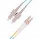 Câble Patch 10G fibre optique multimode OM3 Duplex 50/125 OFNR (2M, SC-LC OM3)