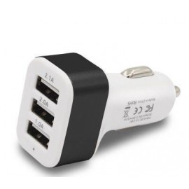 Chargeur USB triple 5.100 mAh sur allume-cigare