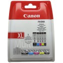 Canon 570 571 Multipack Cyan + Magenta + Jaune + Noir + Noir XL CLI-571C CLI-571M CLI-571Y CLI-571BK + PGI-570PGBK XL