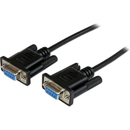 Cable DB9 null modem série RS232 F/F croisé 1m