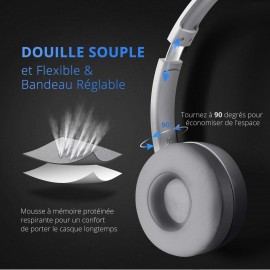 Casque avec micro pour PC/console/smartphone USB/3.5mm Jack