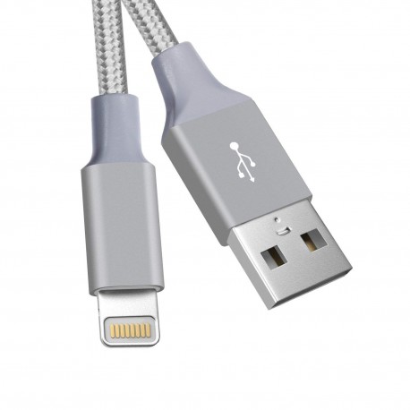 Câble USB certifié MFI pour iPhone X / 8 / 7 / 6 / 5 - GARANTI A VIE