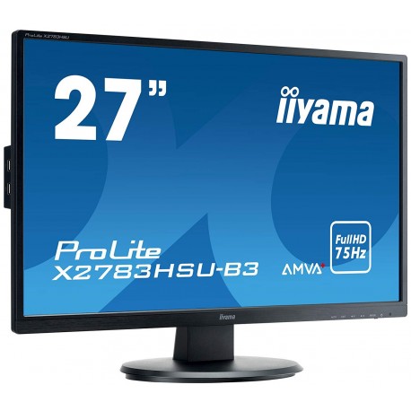 Moniteur iiyama 27" LED 1920x1080 4 ms VGA/HDMI + HP X2783HSU-B3