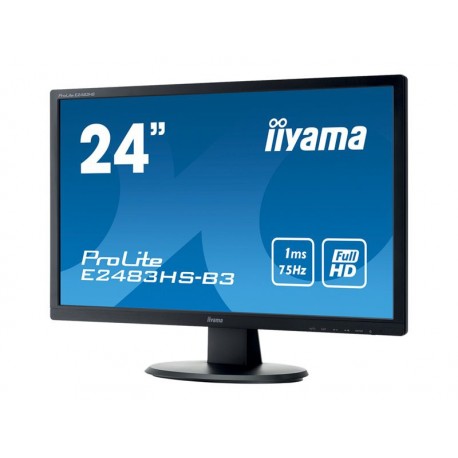 Moniteur iiyama 23.6" LED ProLite E2483HS-B3 1920 x 1080 1 ms VGA/HDMI/DP + HP