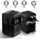 ADAPTATEUR SECTEUR UNIVERSEL AU UK EU US + 2 x USB