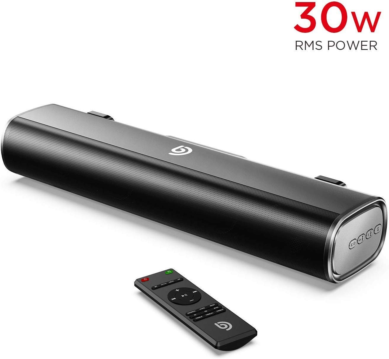 Barre De Son Winnes Bluetooth 5.0 - Petit Format, 3 Modes EQ | Pour TV, PC, Mobile
