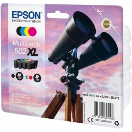 Epson 502 XL multipack Noir Cyan, Magenta, Jaune T502 XL Jumelles