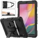 Coque pour Samsung Galaxy Tab A 10.1 T510/T515/T517 2019 Antichoc avec Sangle Support 360 et Porte-Stylet