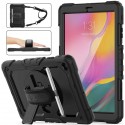 Coque pour Samsung Galaxy Tab A 10.1 T510/T515/T517 2019 Antichoc avec Sangle Support 360 et Porte-Stylet