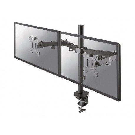 Support de bureau pour 2 écrans 17-27'' multi-axes NewStar Full Motion Dual Desk Mount