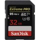 Carte mémoire SDHC Sandisk Extreme Pro 32 Go Classe 10, U3, V30, 4K UHD