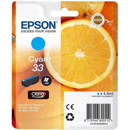 Epson 33 Couleur T33 Orange