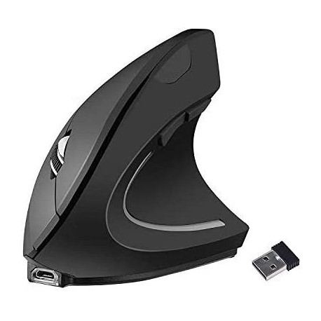 Souris ergonomique sans fil rechargeable 1600 DPI 5 boutons