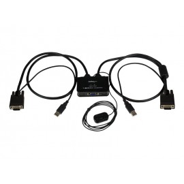 Commutateur KVM 2 ports VGA - USB avec câbles SV211USB