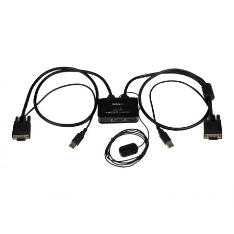Commutateur KVM 2 ports VGA - USB avec câbles SV211USB