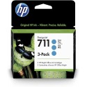 HP 711 Couleur 3-Pack (lot de 3 cartouches de la même couleur)