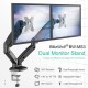 Support de bureau pour 2 écrans 17-27'' multi-axes NewStar Full Motion Dual Desk Mount