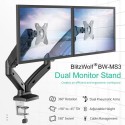 Support de bureau pour 2 écrans 13-27'' multi-axes BlitzWolf BW-MS3