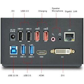 Docking station USB 3.0 Dual Display LAN Audio 4 USB