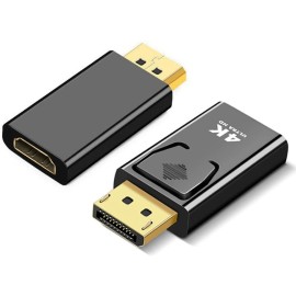 Adaptateur monobloc DisplayPort vers HDMI 4K