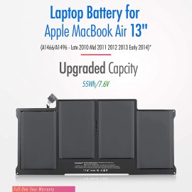 Batterie A1405 A1496 pour Macbook Air A1369 A1466 A1377