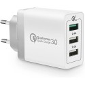 Chargeur secteur multi-USB 3 ports 36W QC 3.0
