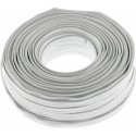 Câble audio plat 2x1,5mm² blanc 50m