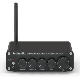 Amplificateur 2.1 ligne / BT 5.0 Fosi Audio BT30D 2x50W + 100W Sub