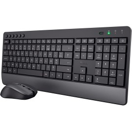 Kit clavier/souris sans fil Trust Trezo (clavier chiclet)