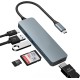 Hub USB Type C pour Macbook Pro avec sortie HDMI et lecteur de cartes