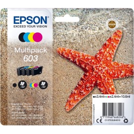 Epson multipack 603 T03 Noir, Cyan, Magenta, Jaune T03U6 Etoile de mer