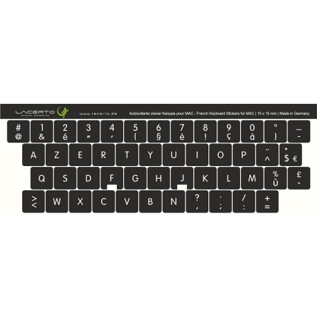 Autocollants De Clavier Italien Anthracite - Keystick, Universels, Pour Personnaliser Ton Clavier
